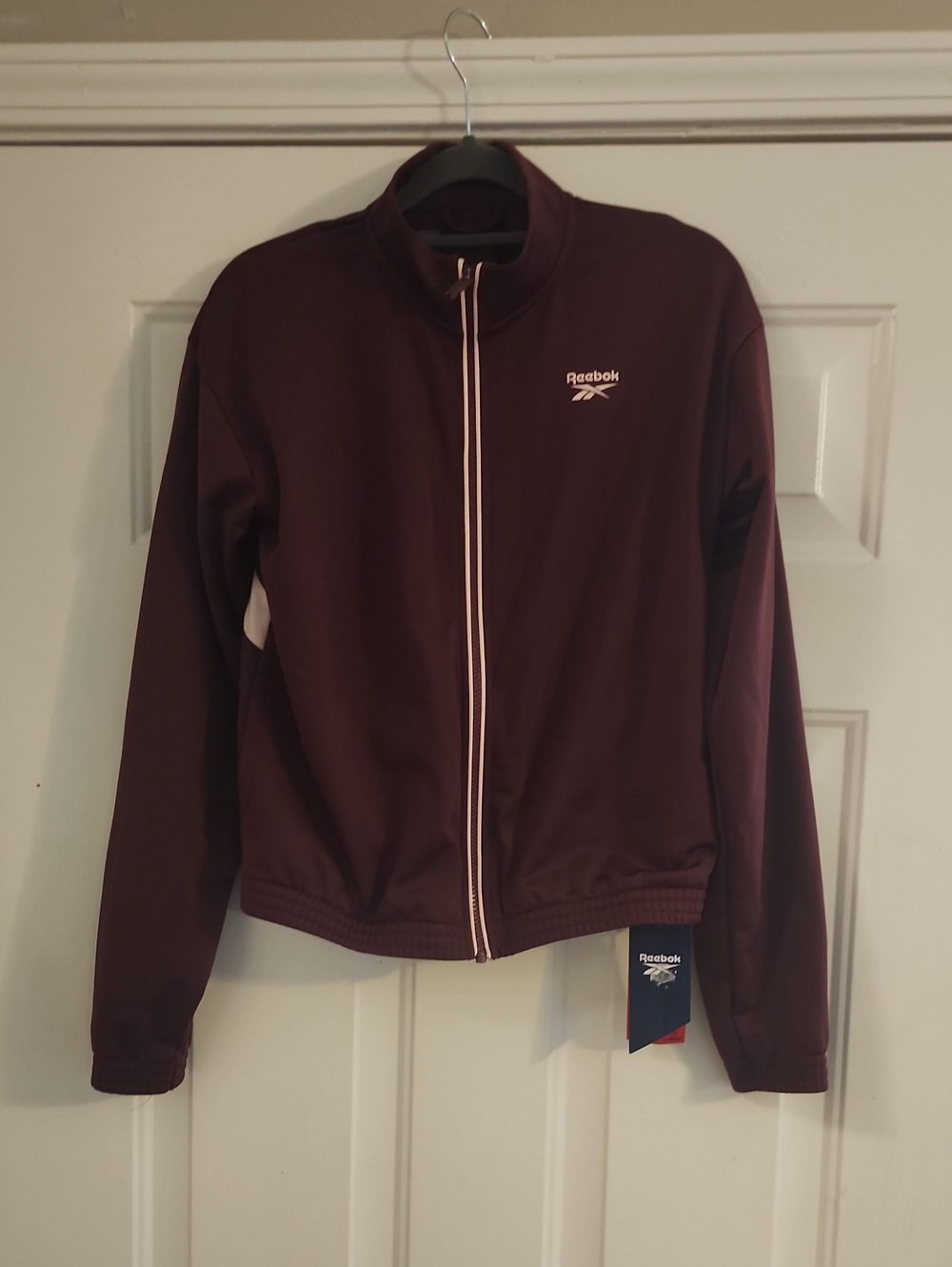 Reebok Women’s Maroon Full-Zip Track Jacket